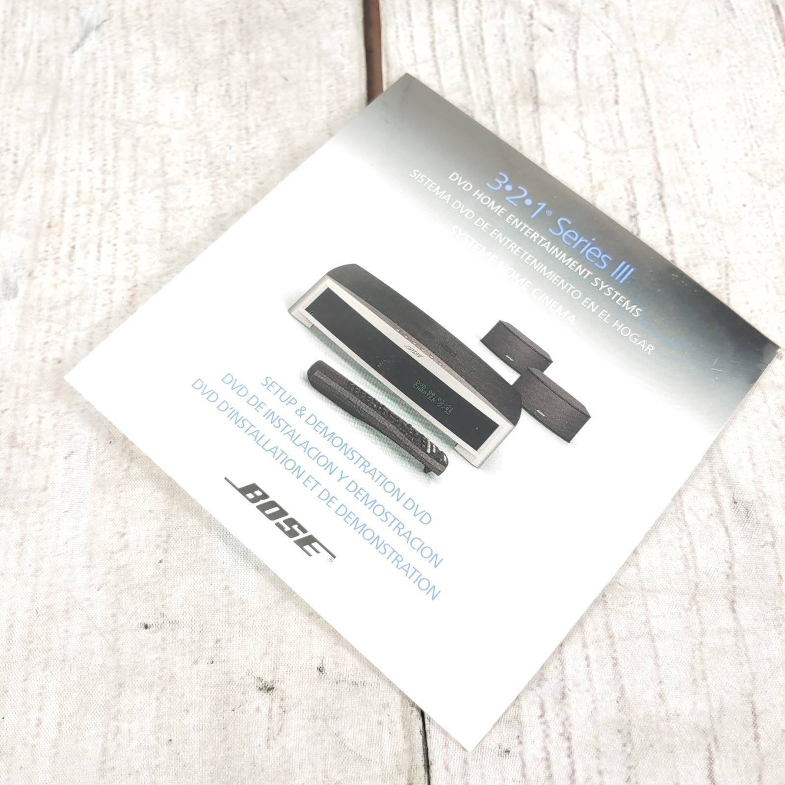 NEW SEALED Bose 321 In-Home Setup & Demonstration Series III 3 - DVD Only 3-2-1