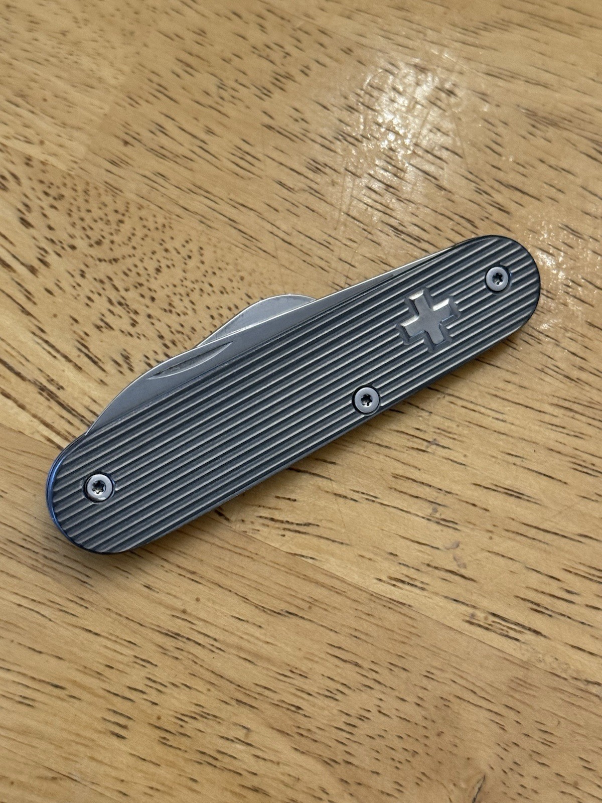 Custom Single Layer SAK 84mm Titanium Victorinox Swiss Army