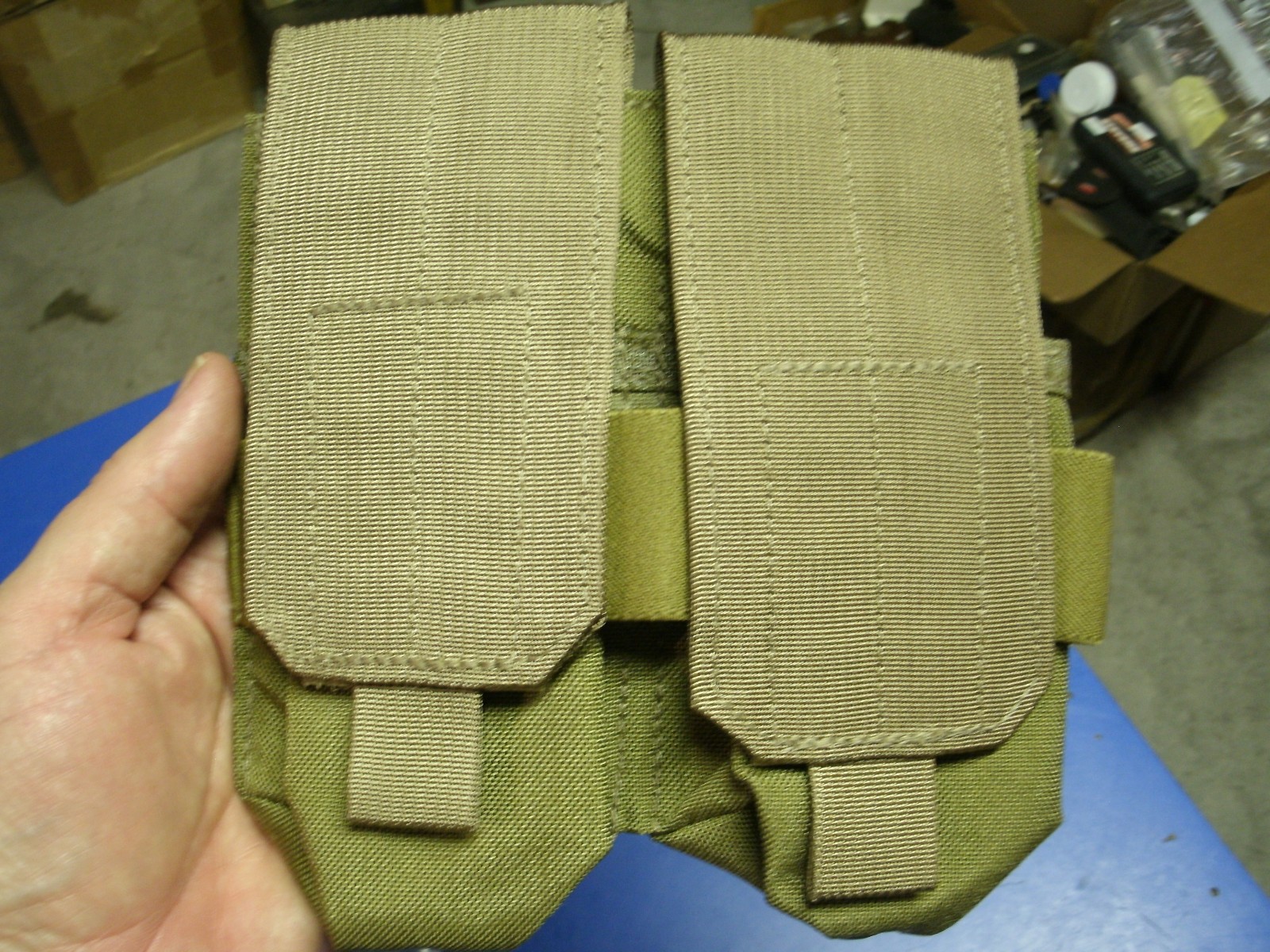Eagle Industries Double Rifle Mag Pouch Khaki NSN MARKED