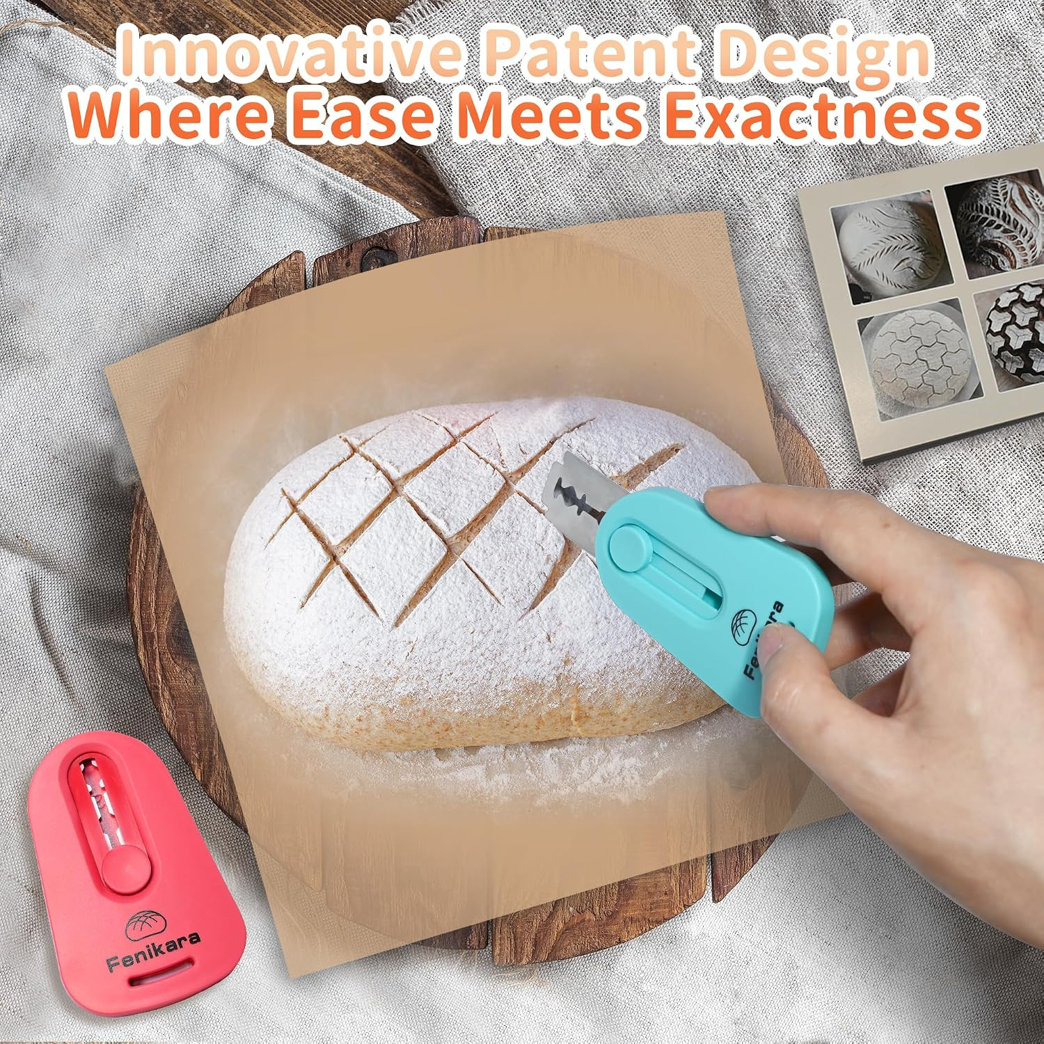 2PCS Upgraded Magnetic Sourdough Scoring Tool & Versatile Bread Scoring Tool- Pr