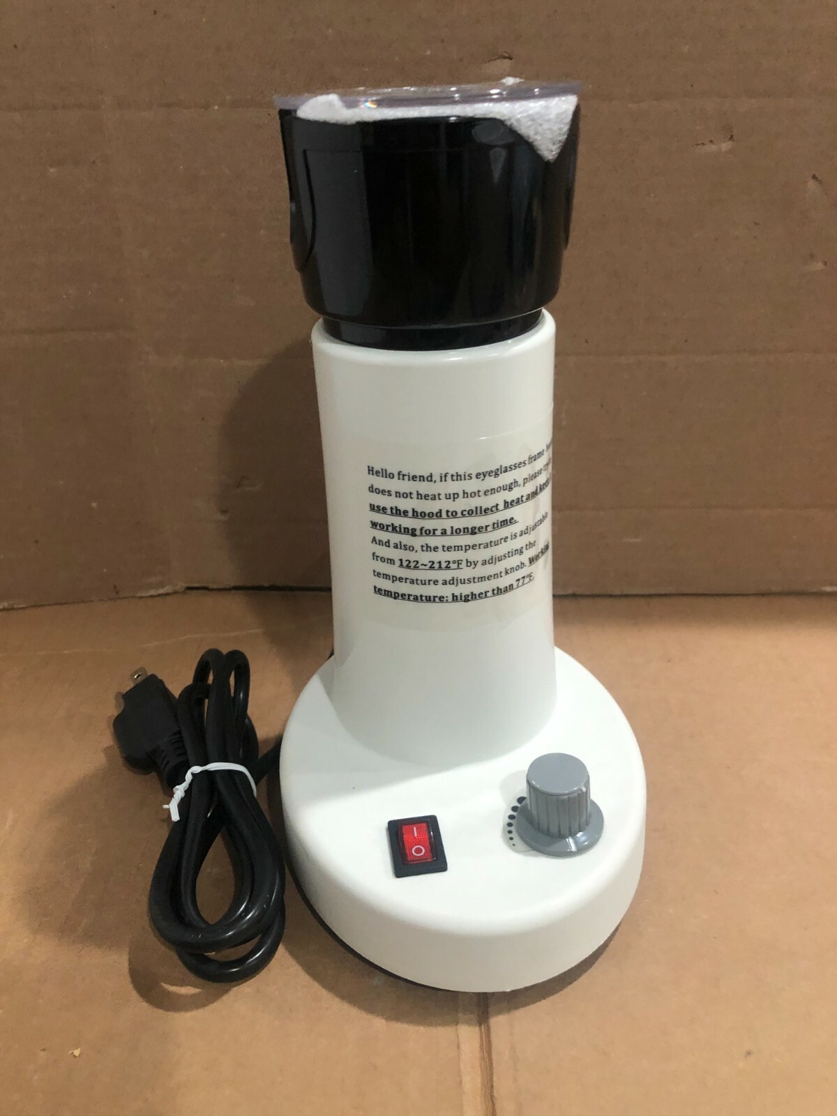 PORTABLE DESK HEATER WHITE AC110V - 60HZ NEW FREE SHIPPING