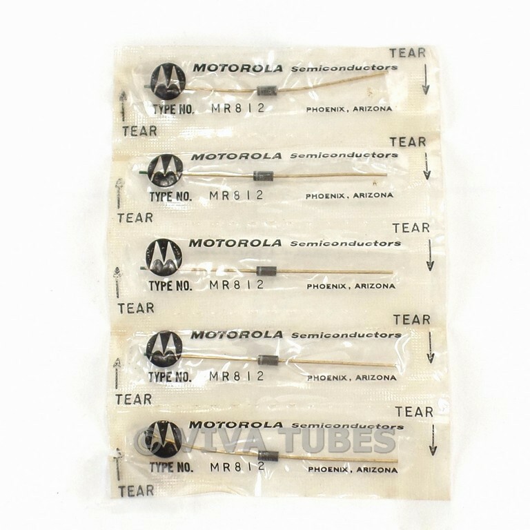 NOS NIB Vintage Lot of 5 Motorola Model MR812 Semiconductor Diodes