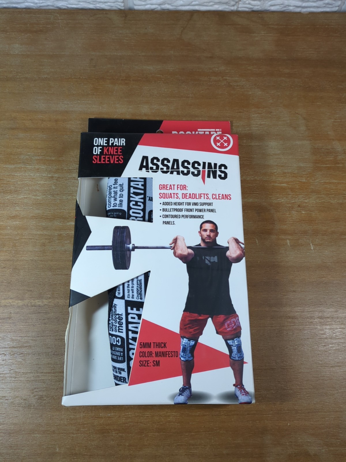 NEW Small RockTape Assassins Compression Knee Support Sleeves 5mm Manifesto
