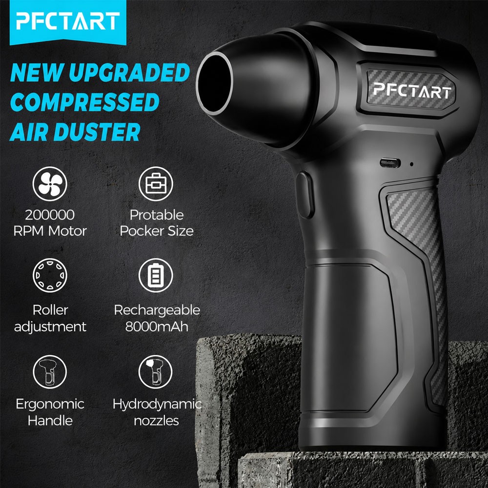 Electric Air Duster Mini Handheld Compressed Air Duster Super Power Turbo Fan PC