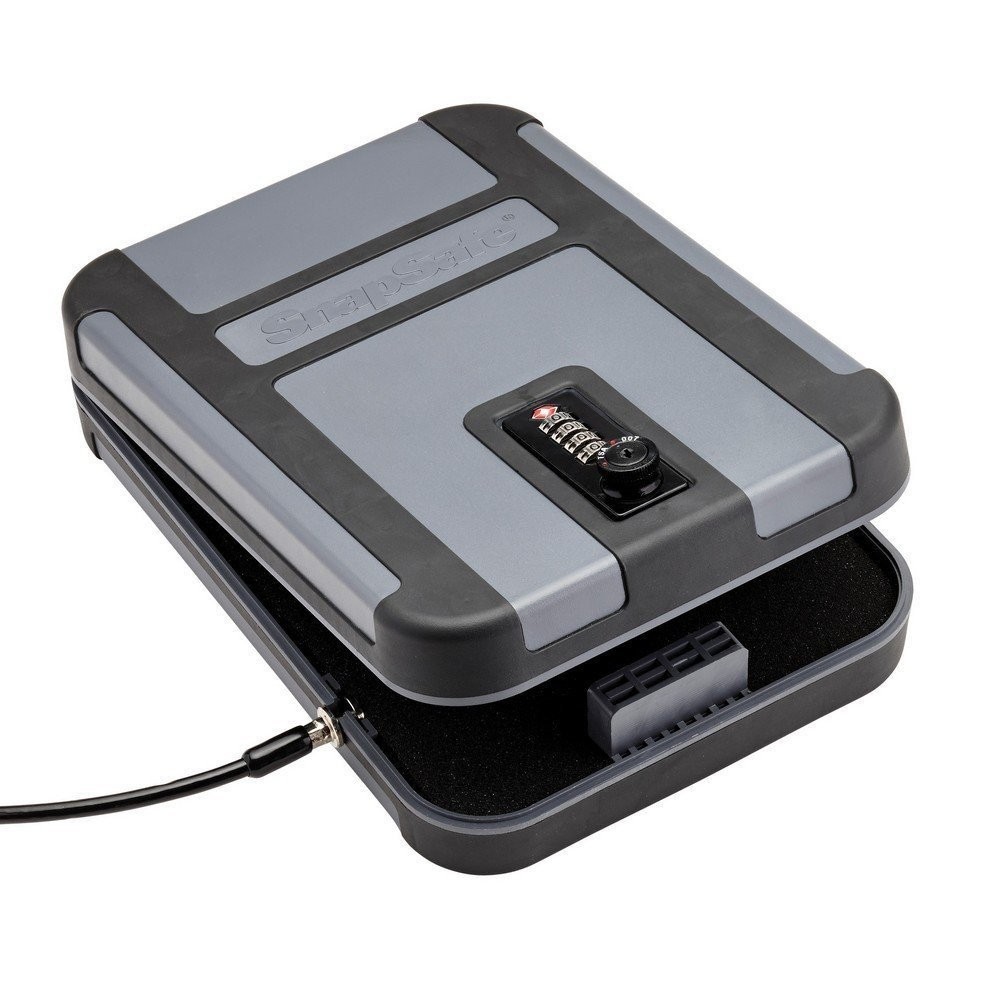 SnapSafe Treklite Lock Box w/ TSA Combination Lock X-Large Black-Gray - 75241