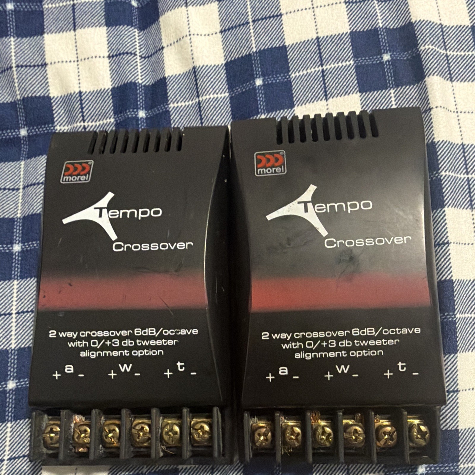 Morel Tempo 2-Way Crossover Pair 6dB/Octave w/ 0/+3dB Tweeter Option