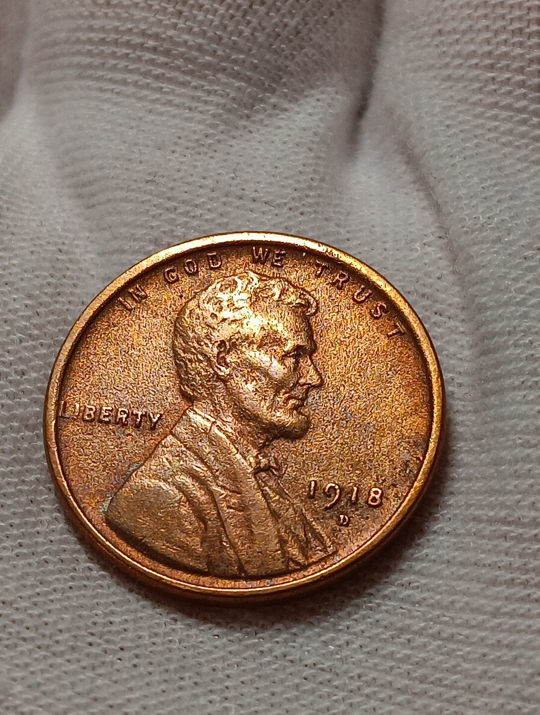 👉1918-D Lincoln Wheat Cent - Red Brown  Choice D/263