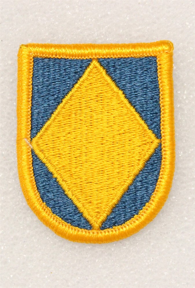 Army Beret Flash Patch 889: XVIII NCO Academy - merrowed edge