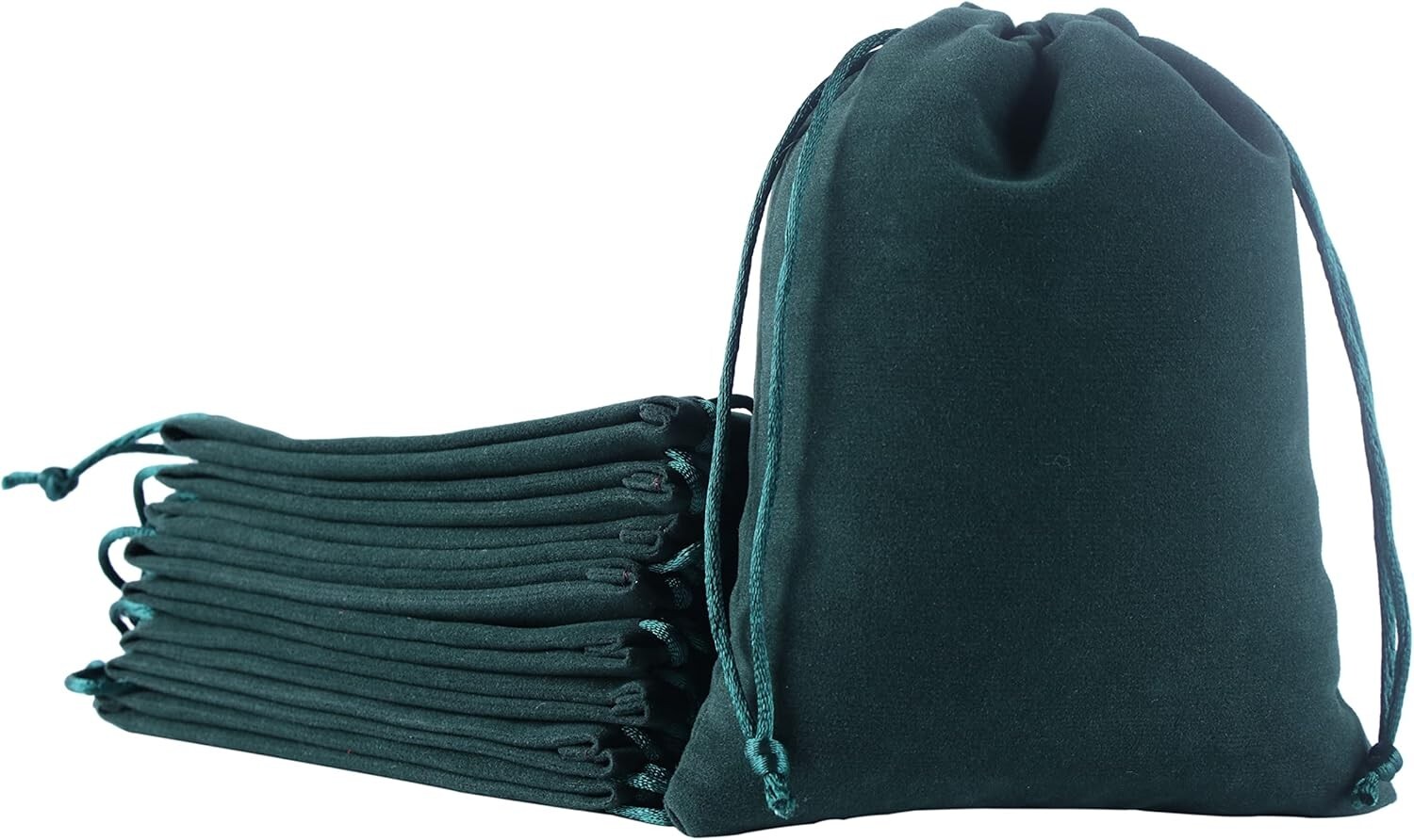 Velvet Dice Bag Drawstring Bags D&D Dungeons and Dragons Cloth Pouch Green
