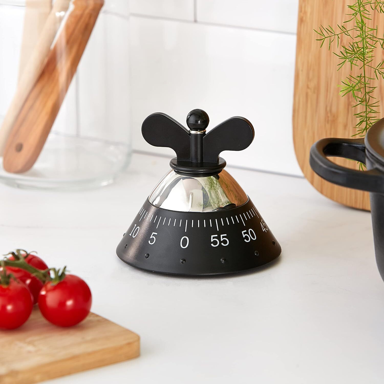 Alessi A09B Michael Graves Kitchen Achromatics Timer - Black
