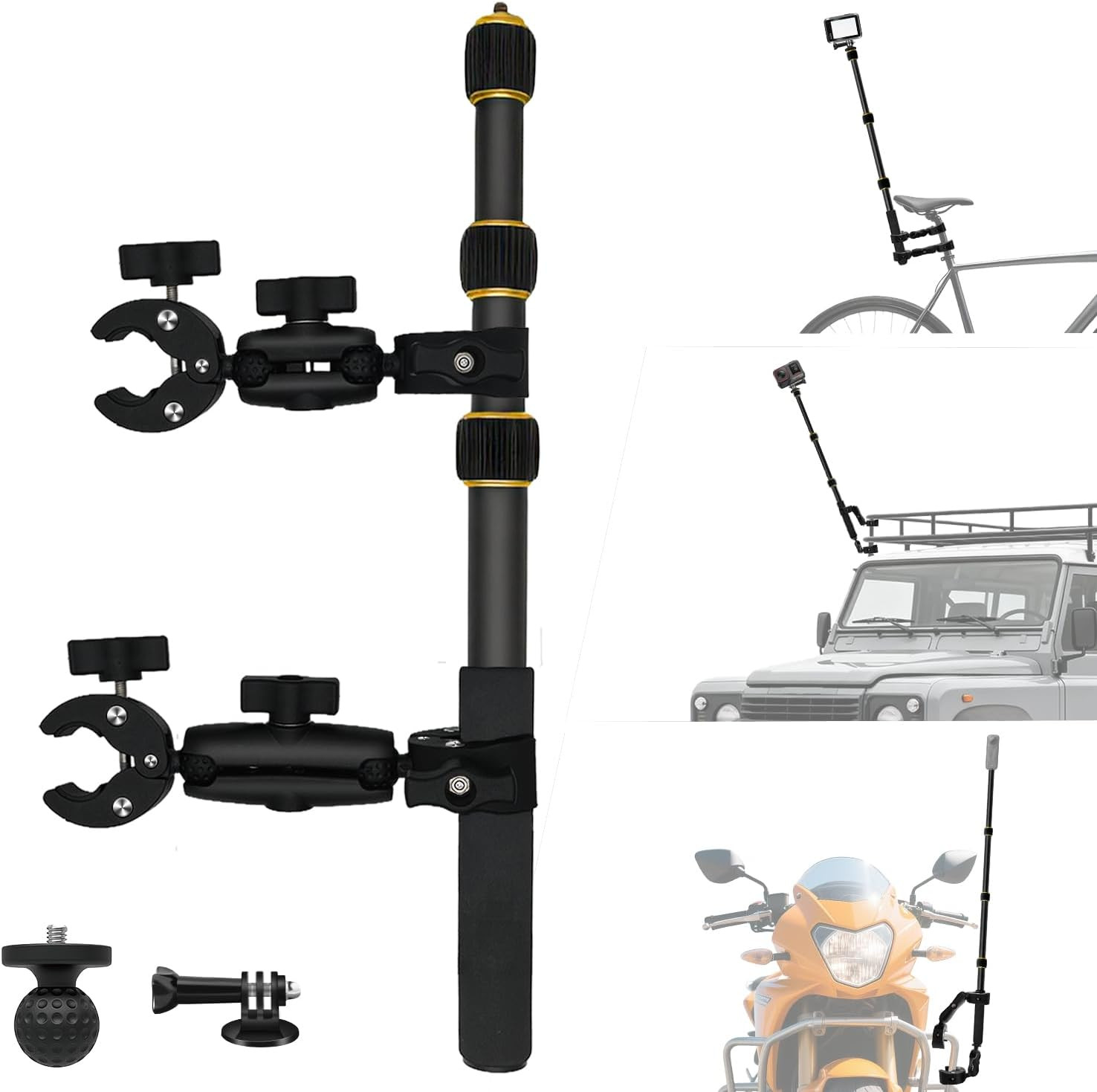 OSMO 360 Moto Camera Mount Kit with 43" Invisible Selfie Stick Compatible with I