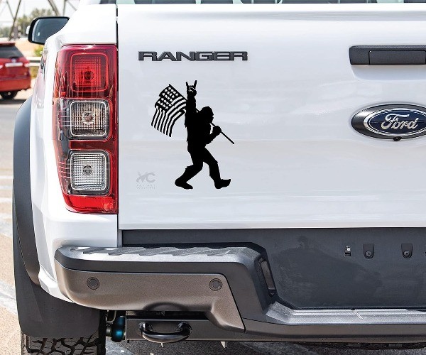 American Flag Rock On Vinyl Sticker for Car Truck Van, Waterproof Decal for Lapt