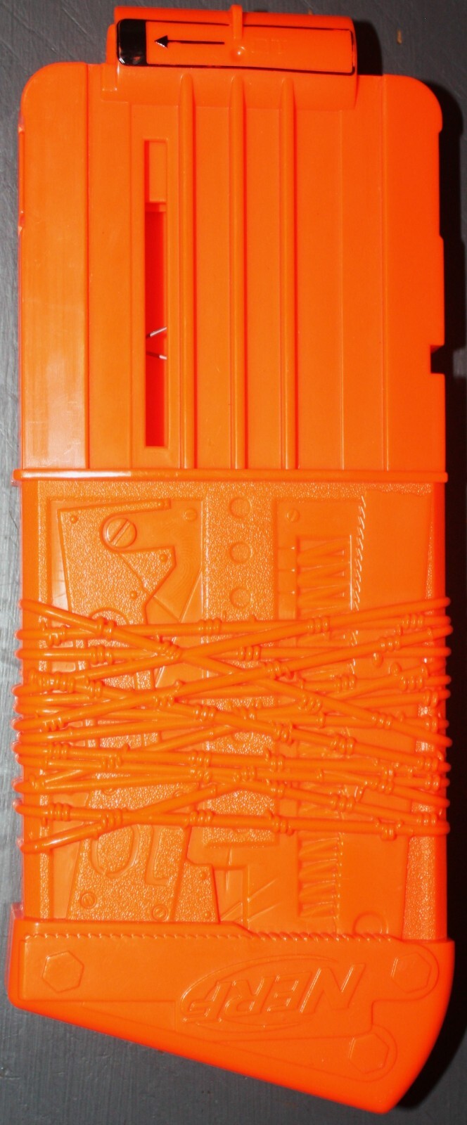 Nerf Zombie Strike Orange Revreaper 10 ROUND DART AMMO MAGAZINE Clip Barb Wire