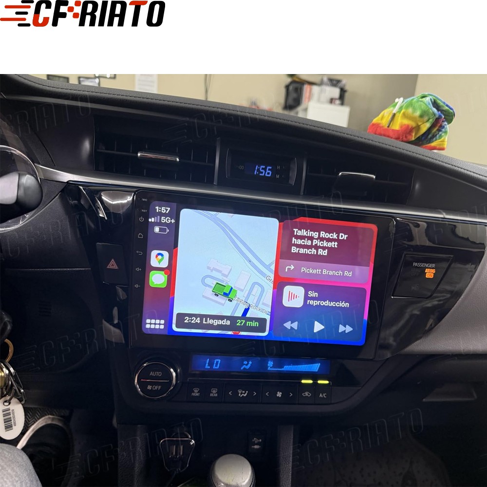 For Toyota Corolla 2014-2016 Apple CarPlay GPS Android 15 Car Stereo Radio 2+64G