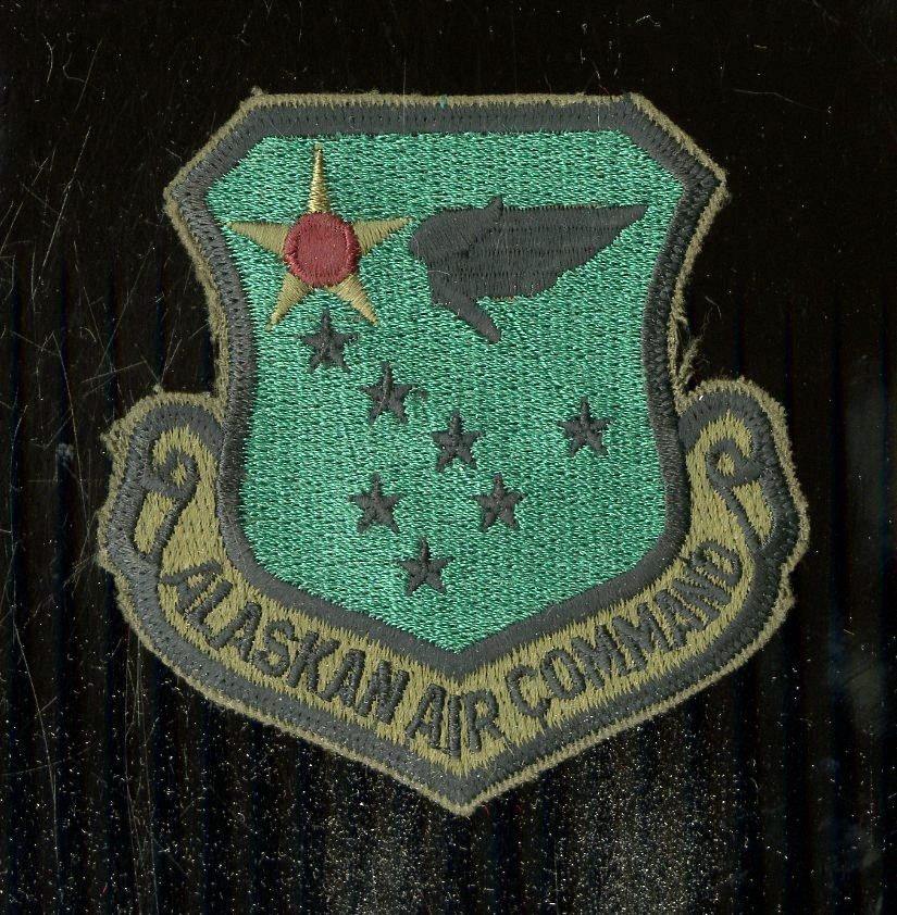 USAF Air Force ALASKAN AIR COMMAND PATCH SUBDUED Flight Dress VTG Military ORIG