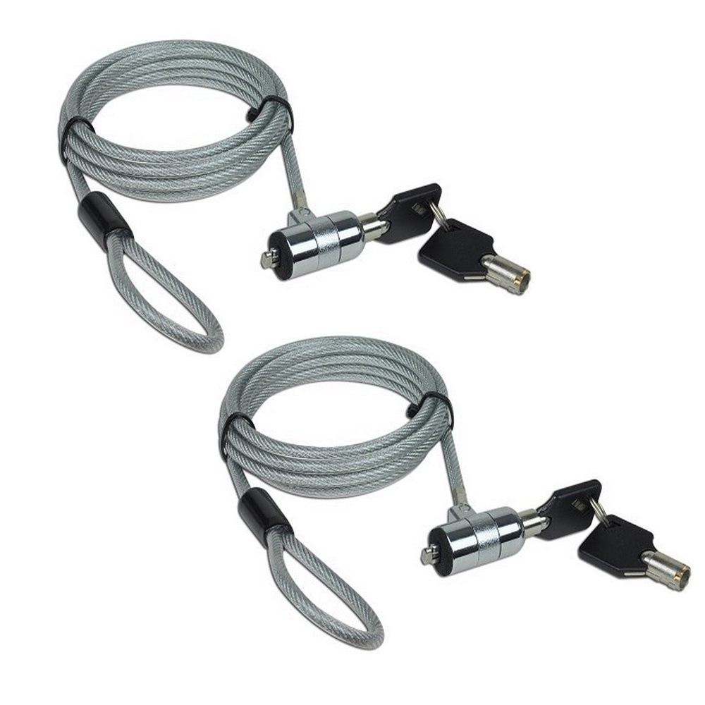 AOMGD 2Pcs 6 feet Laptop Lock Notebook Security Cable Lock