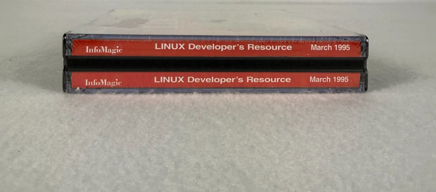 Linux Developer’s Resource 4 CD Set InfoMagic March 1995 (Sealed)