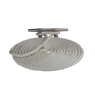 Sea-Dog Twisted Nylon Dock Line, 3/8" x 20', White, 301110020WH-1