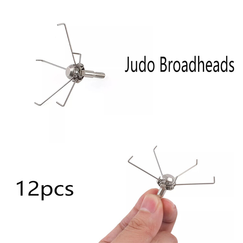12PCS Archery Broadhead Small Hunting Outdoor Game Judo Arrow Point 100 Grain