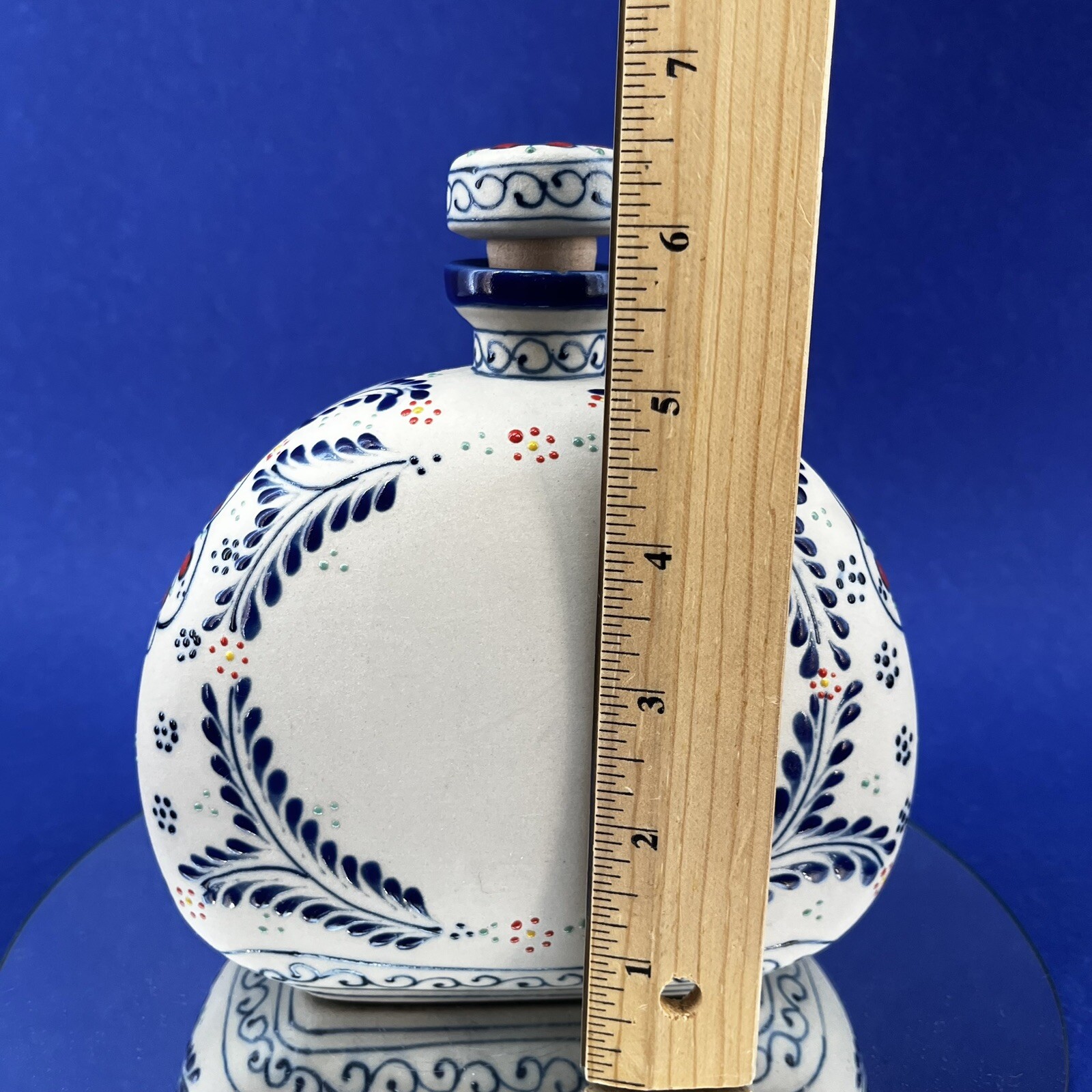 Anejo Limited Edition Casa Cofradia Empty Tequila Pottery Art Bottle Mexico