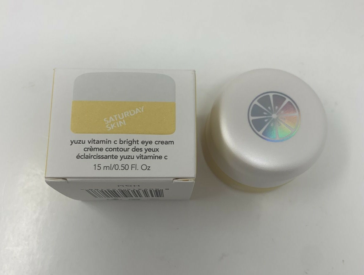 Saturday Skin Yuzu Vitamin C Bright Eye Cream Paraben Suflate Free 15ml