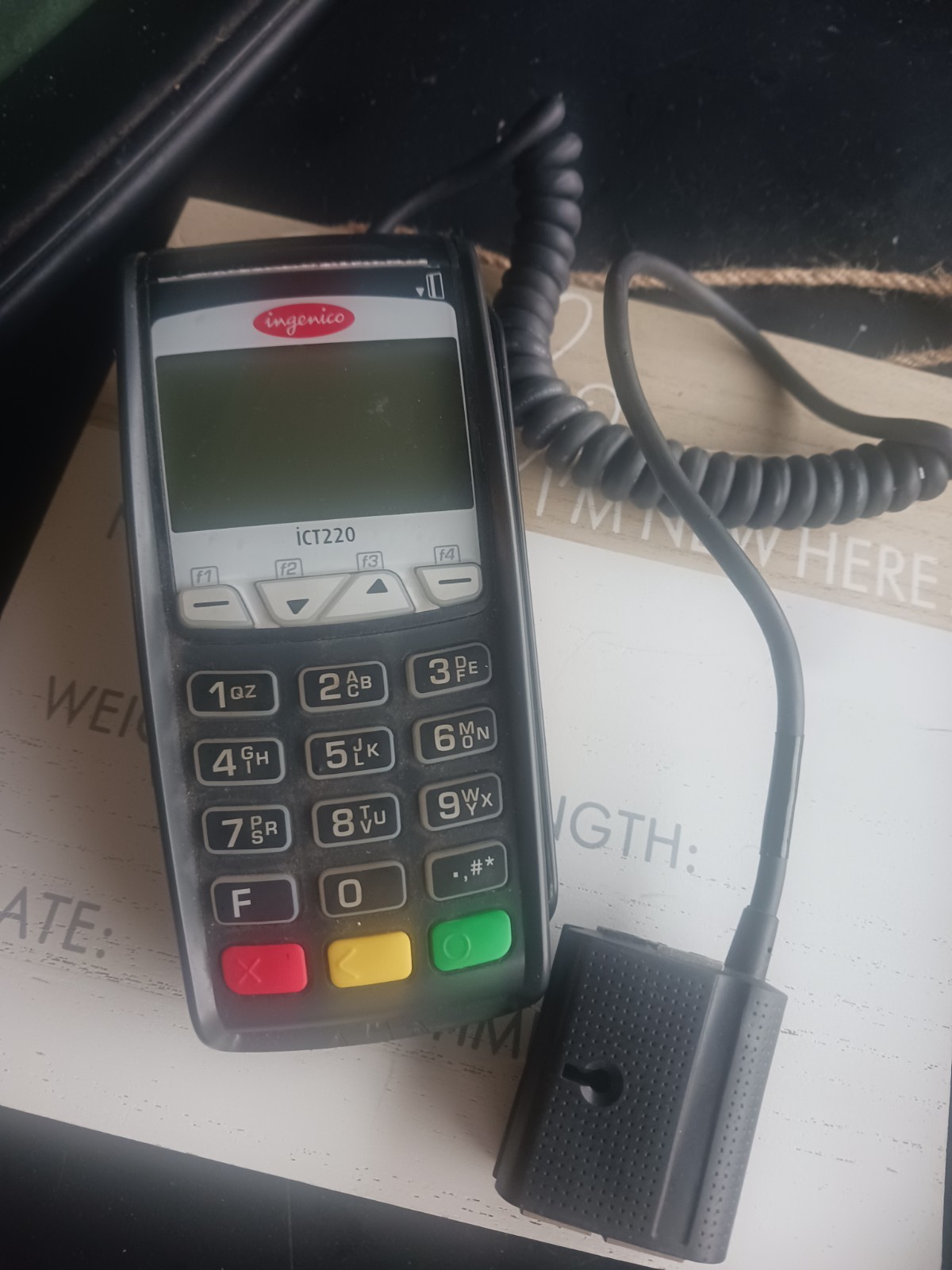 Ingenico ict220 credit card machine