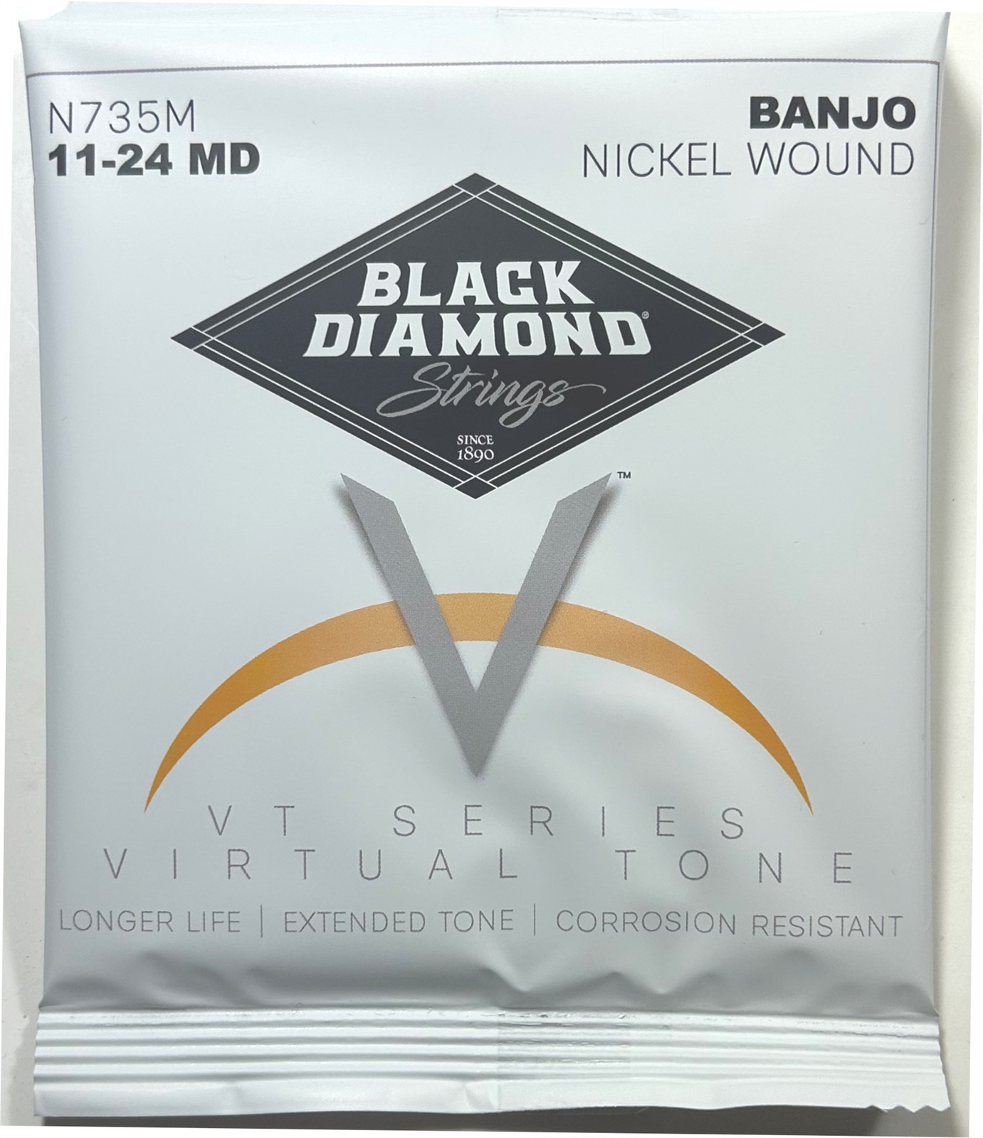 Black Diamond Banjo Strings 3 Sets 5-String Medium Loop End Nickel Wound