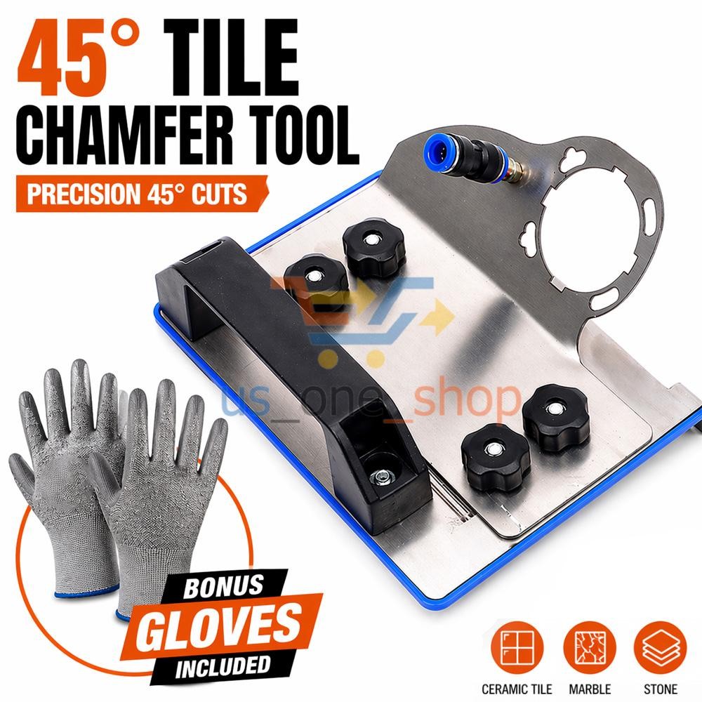 45 Degree Tile Chamfering Tool for 100-Type Angle Grinders, Universal Stand New