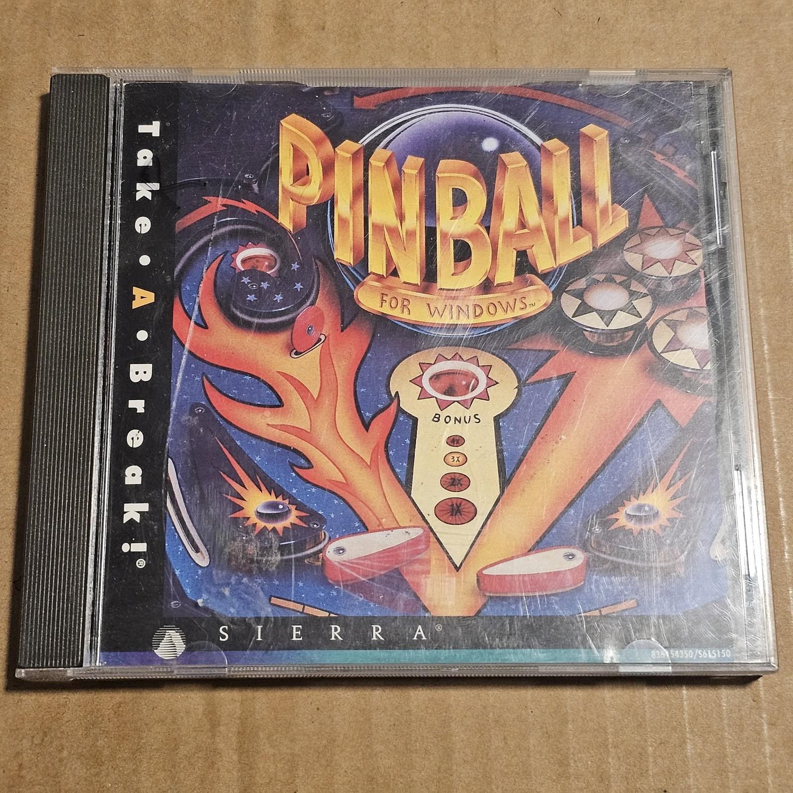Pinball for Windows PC CD-ROM Sierra Take A Break! Classic Arcade Game
