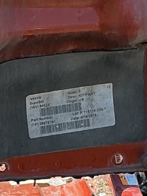 OEM Volvo VNL Sleeper Cab Body Shell Skeleton Frame Section | 82382079 20975781