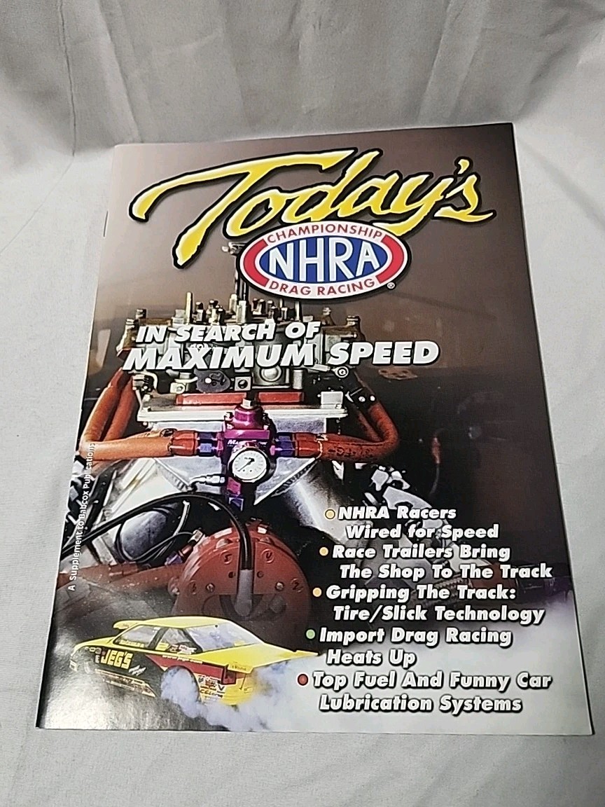 Sports Pub: Today's NHRA -Spring 2000-race trailers-race info-photos-FN