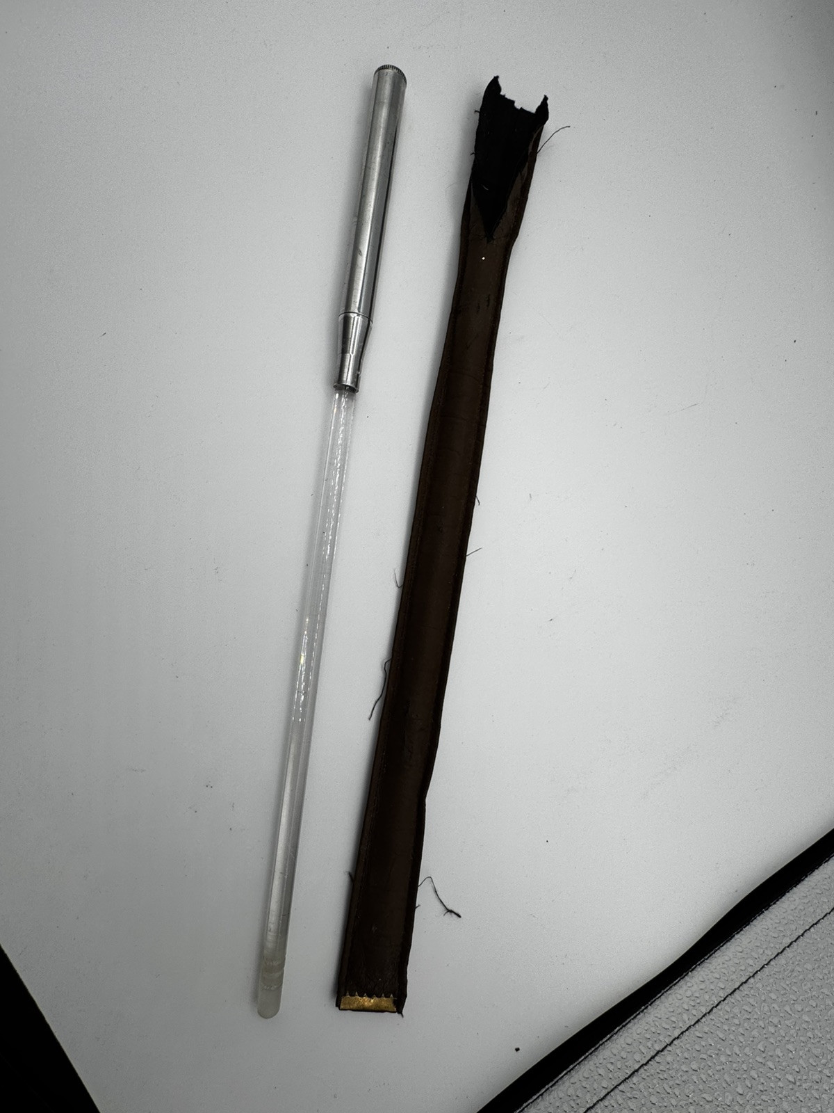 Vtg Presentation Conductors Baton Orchestra wand Music Lighted Acrylic Aluminum