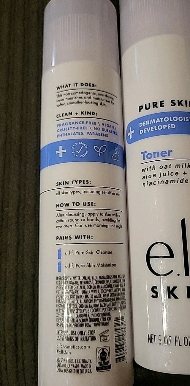 (3) E.L.F. Pure Skin Toner 5.07oz