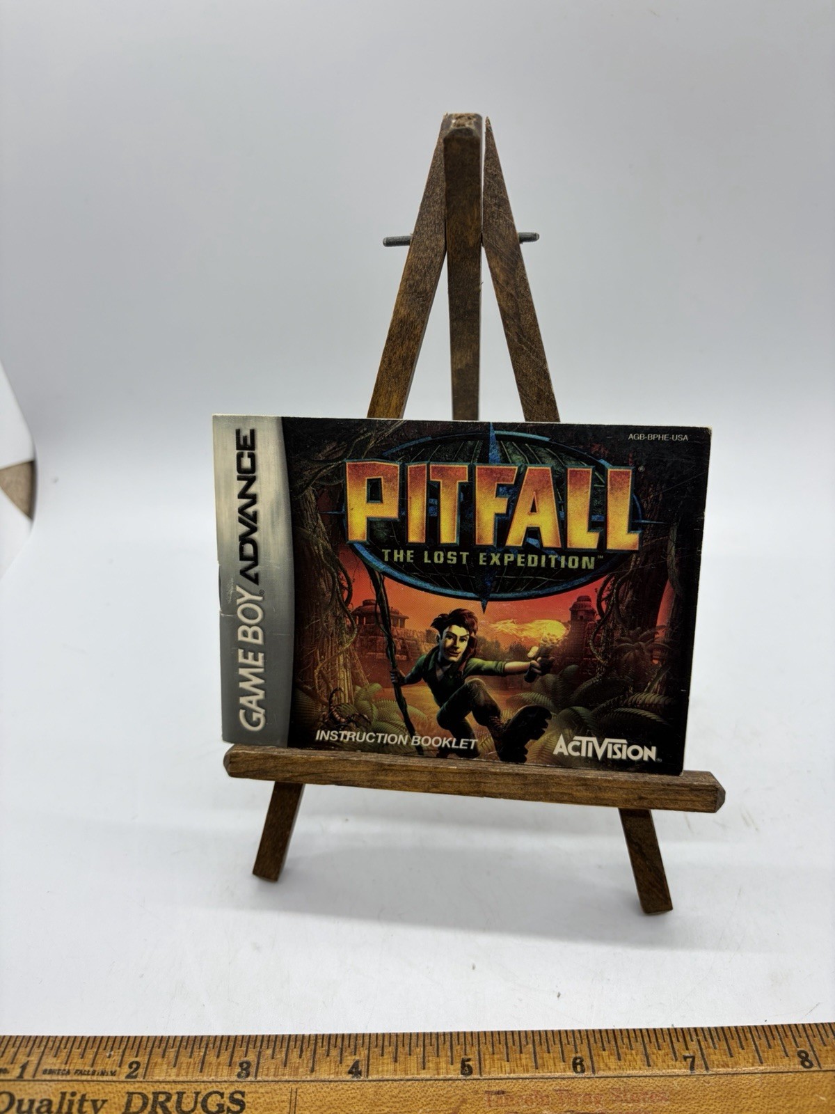 Gameboy Advance Pitfall Instruction Booklet Only Collectible Cool!
