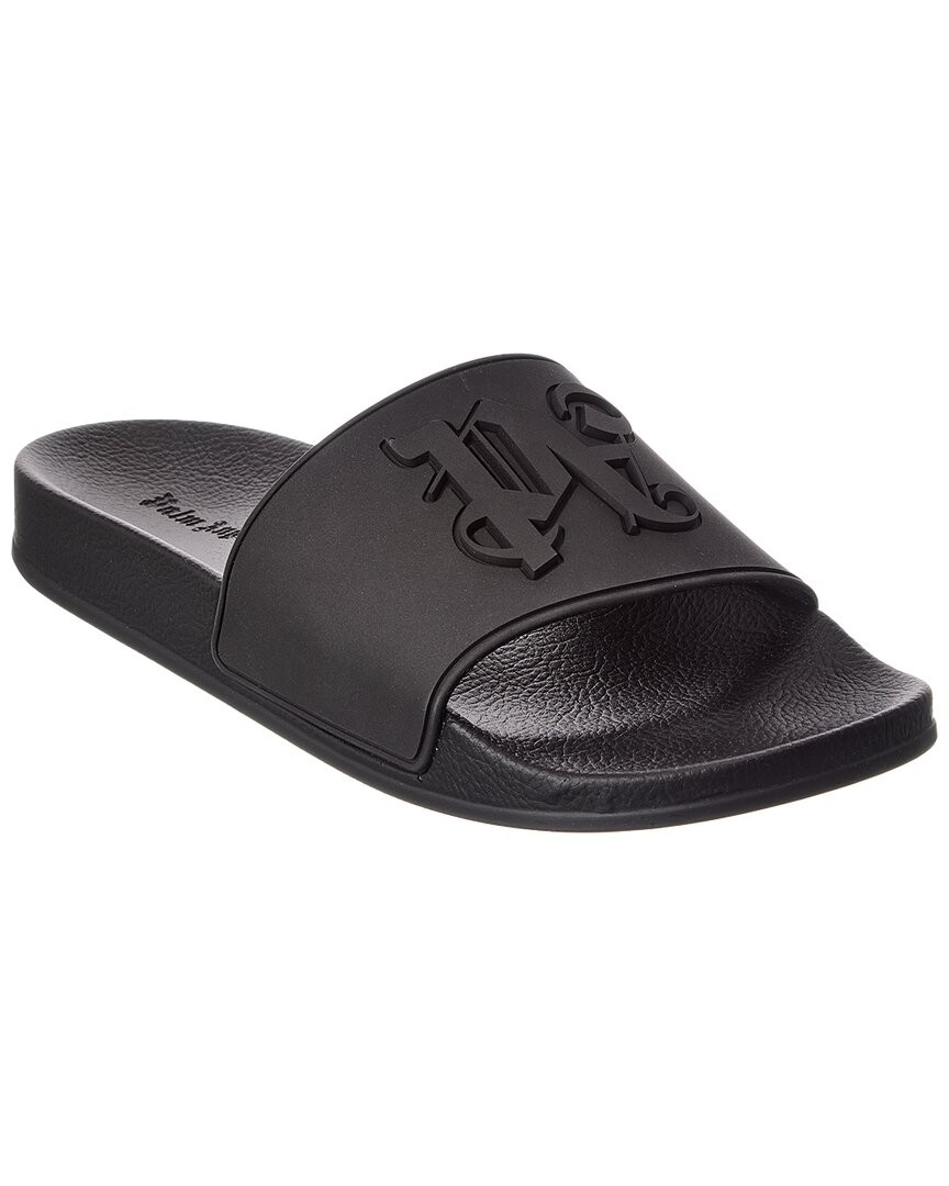 Palm Angels Essential Monogram Pool Slide Men's Black 40
