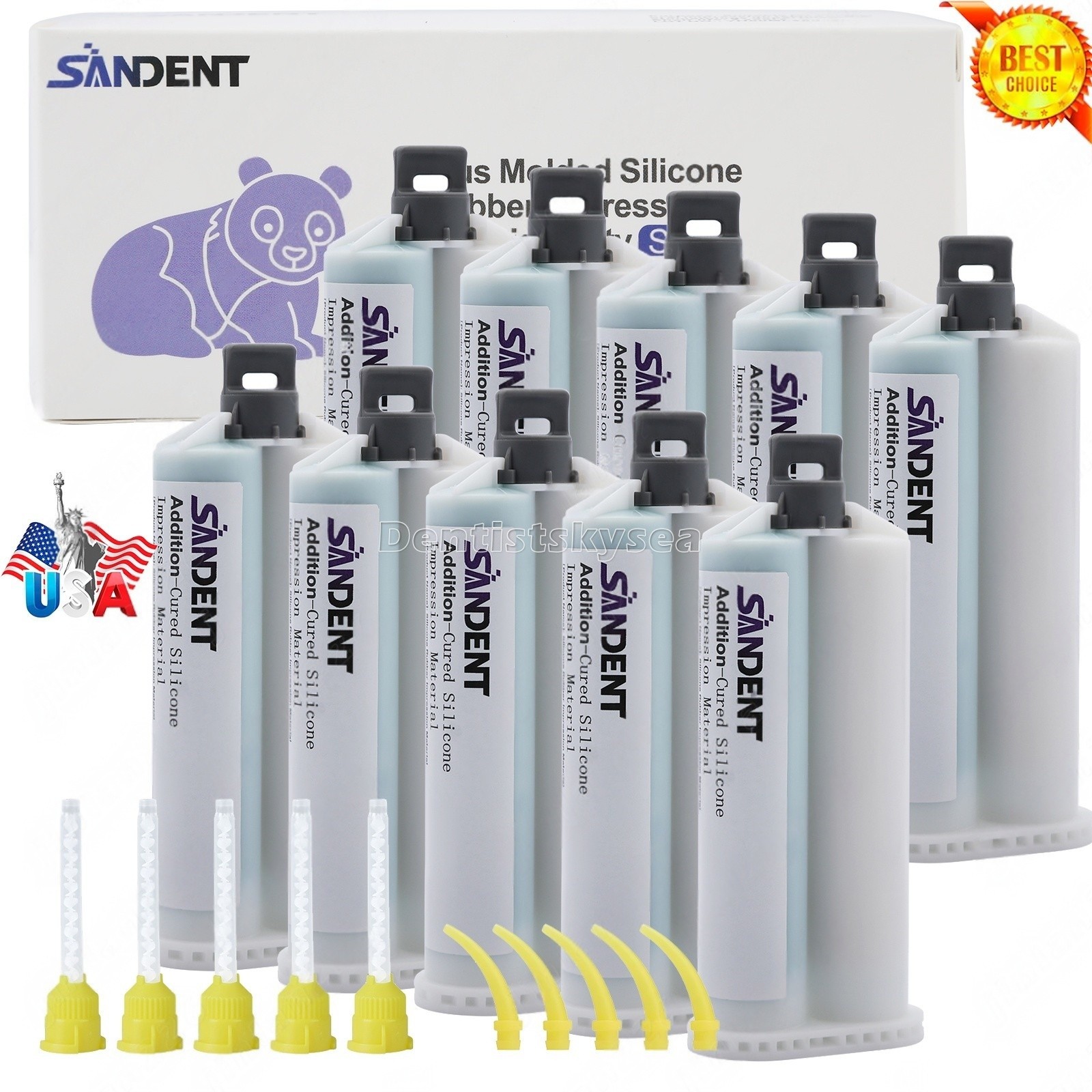 HEAVY BODY FAST SET VPS PVS Dental Impression Material 50ML Cartridges USA