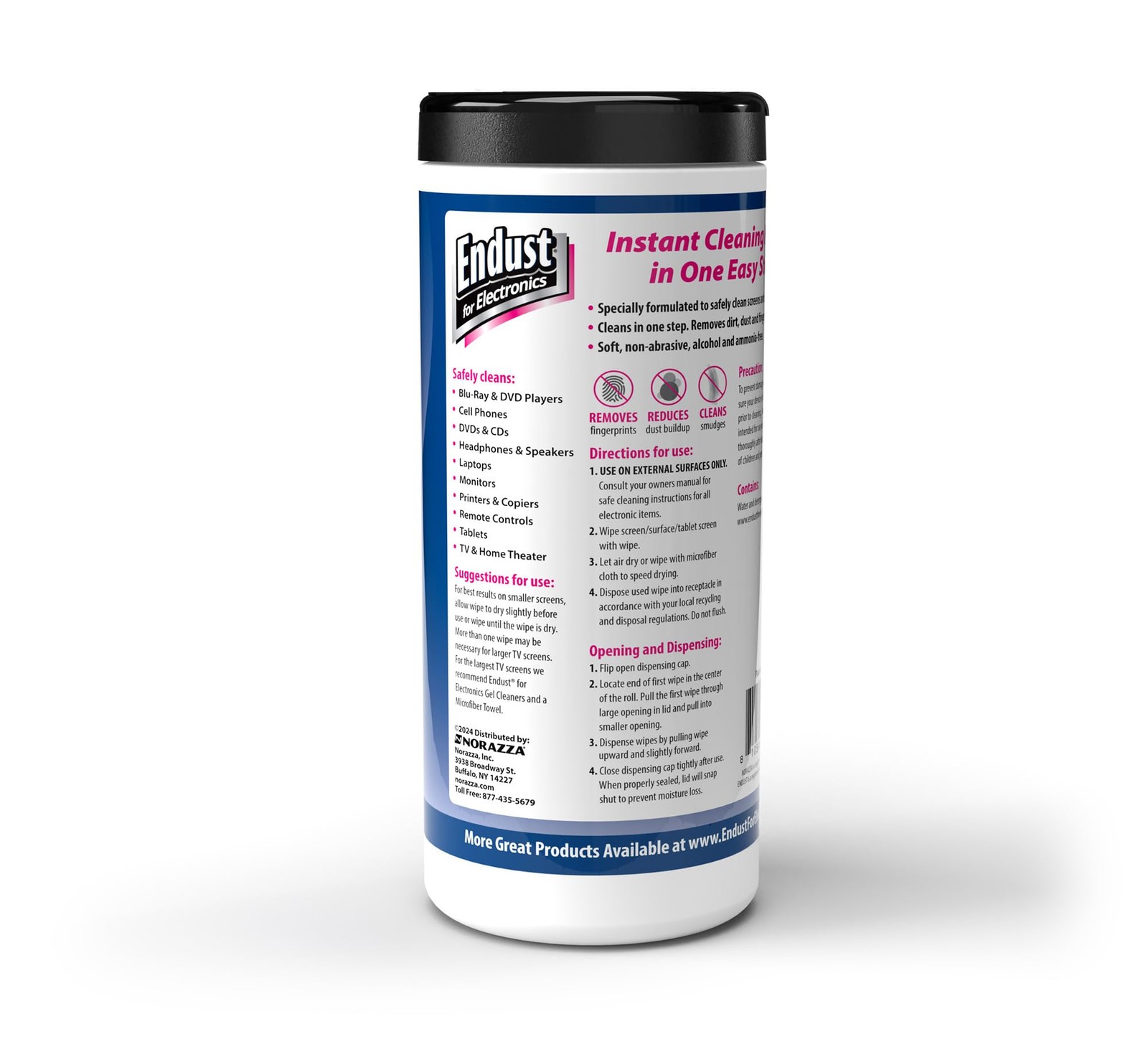 for Electronics; Screen & Surface Cleaning Wipes, Great LCD and Plasma Wipes,...