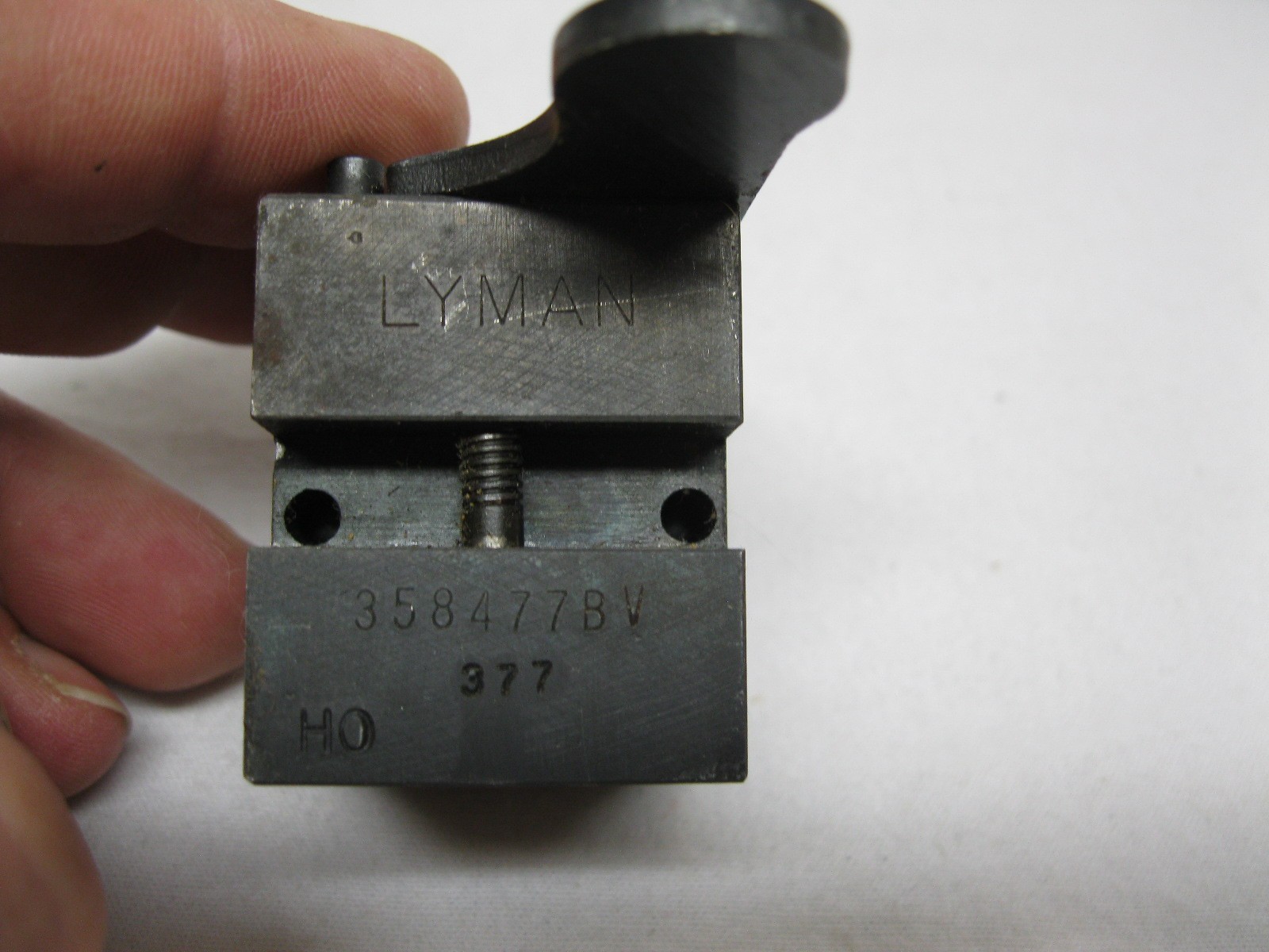 Vtg Lyman Cast Bullet Mold Mould Double 2 Cavity #358477 BV .38 special 357 mag