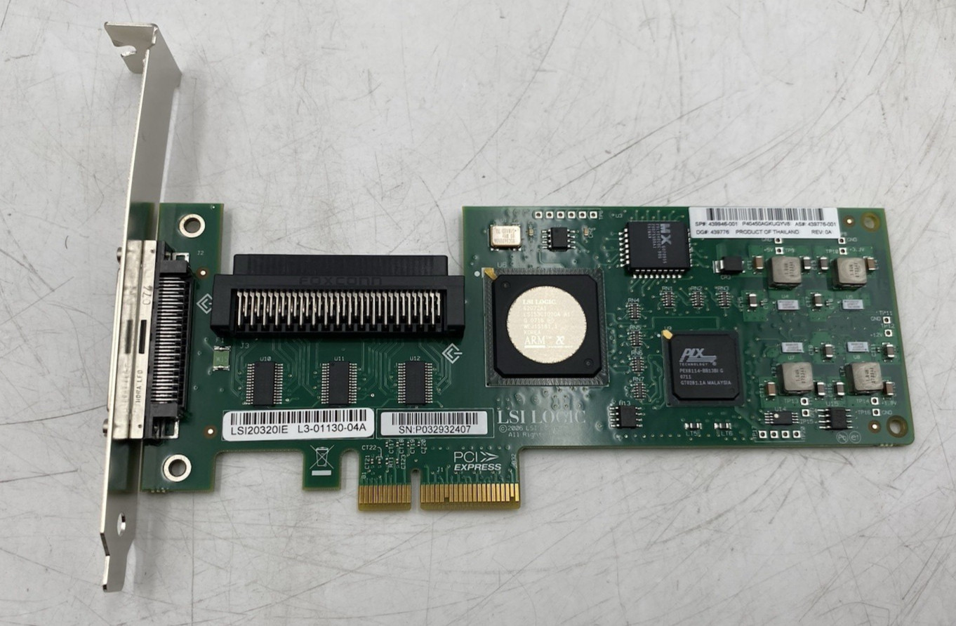 LSI Logic LSI20320IE L3-01130-04A PCIe Controller Card