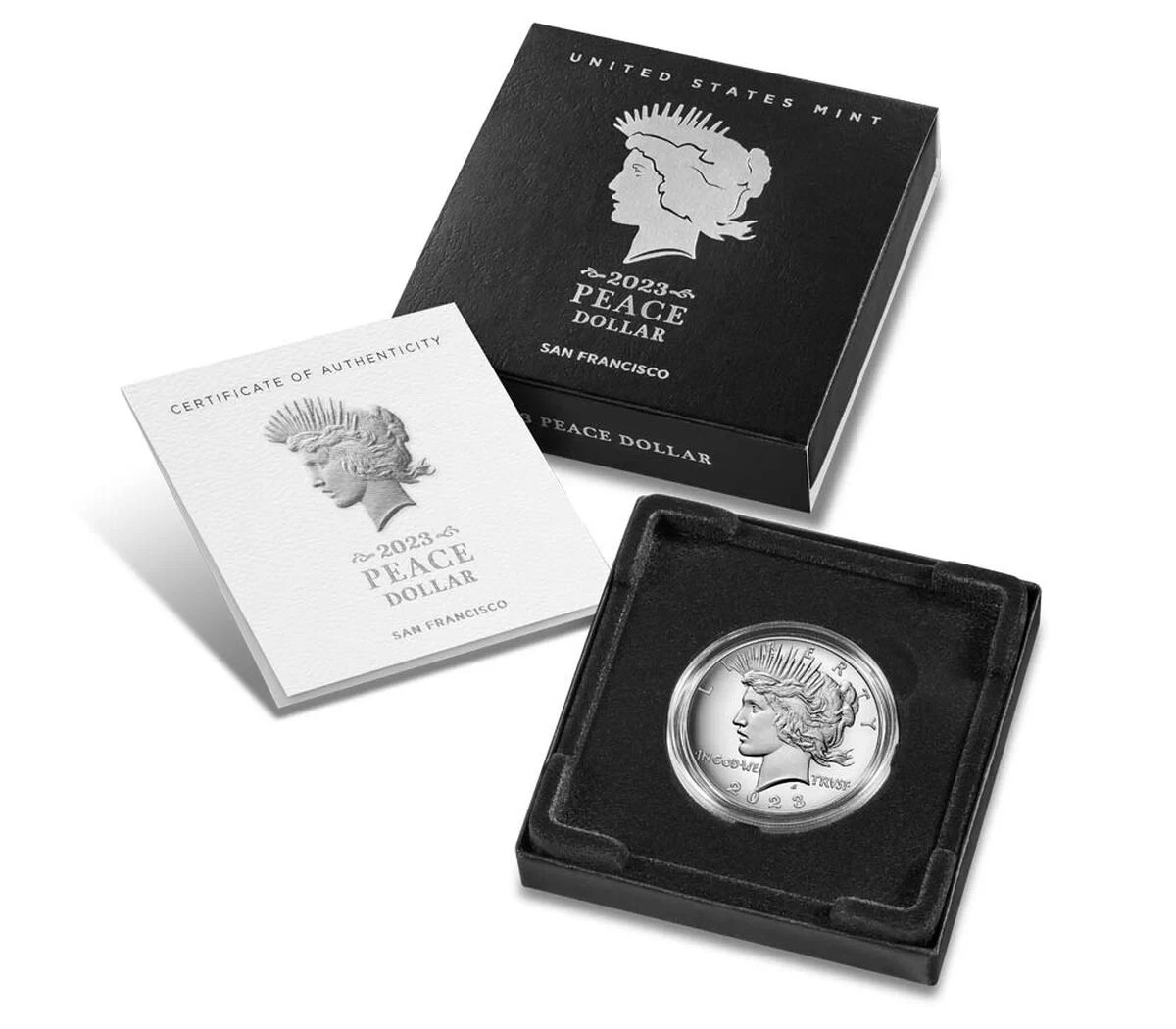 2023-S Peace Dollar with Box and COA *JE