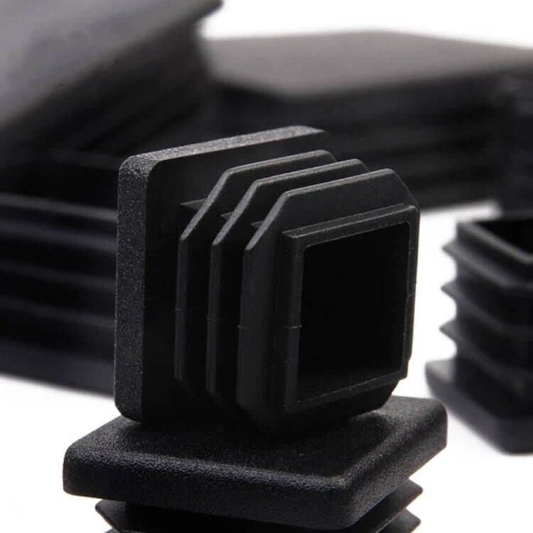 100Pcs Tapas Plastico 1 Pulgada Cuadradas Final Tubo Protector Patas Sillas