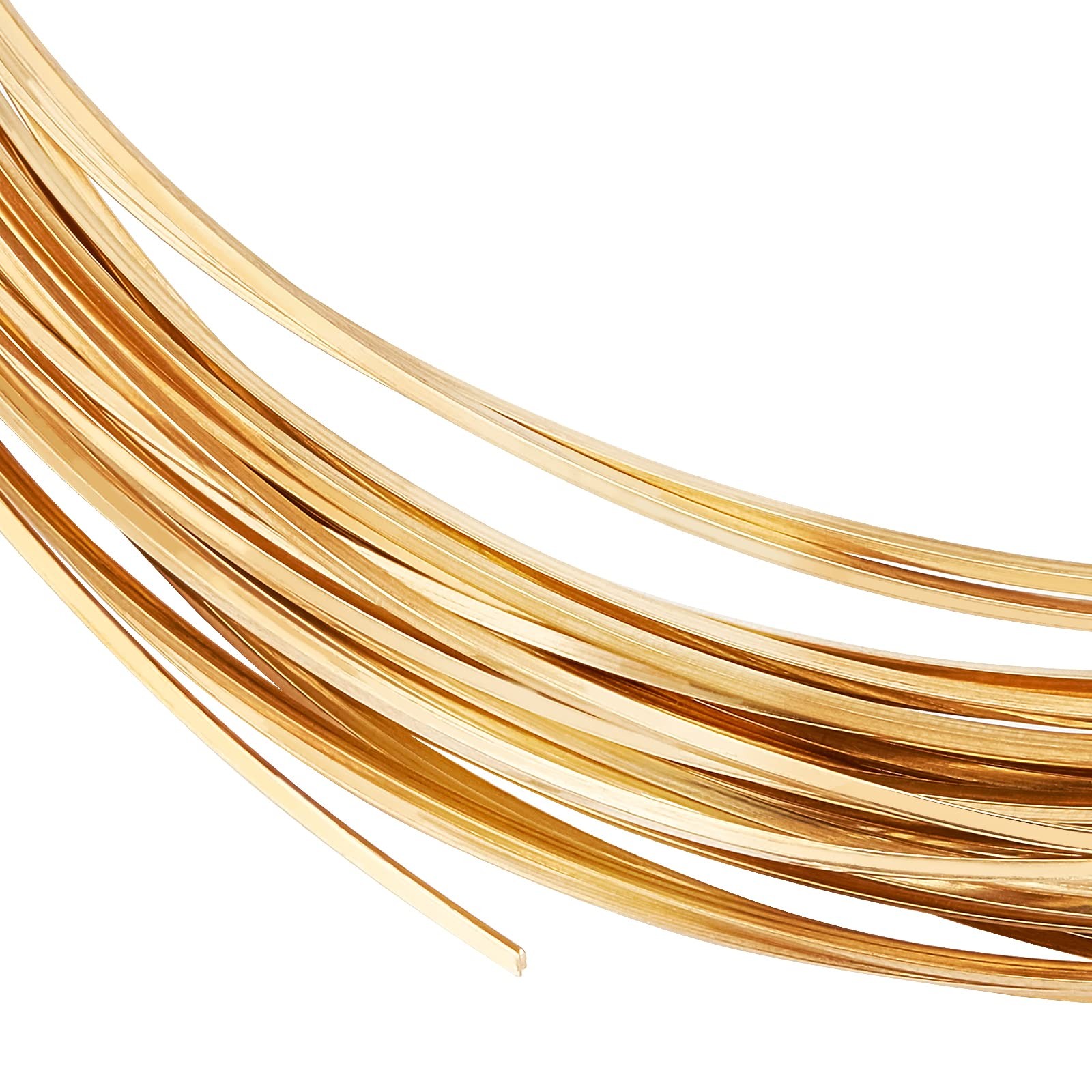 20 Gauge 33 Feet Square Copper Wire Half Hard Yellow Brass Wire for Jewelry B