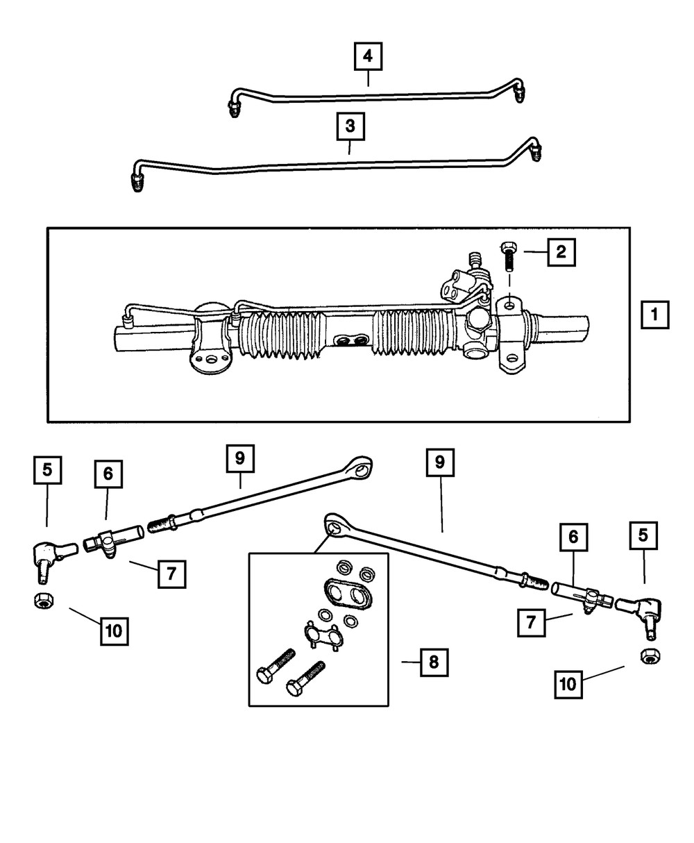 Genuine Mopar Steering Gear Repair Package 6507006AA