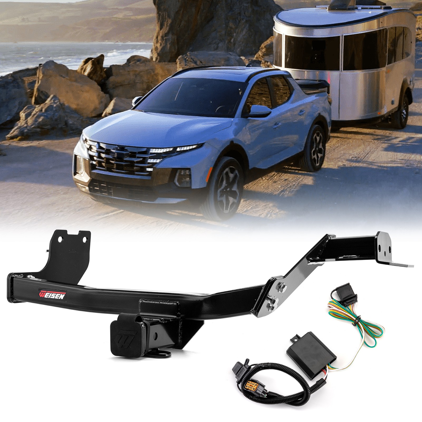 Trailer Hitch w/ Wiring Kit For Hyundai Santa Cruz 22-24 w/Factory tow package