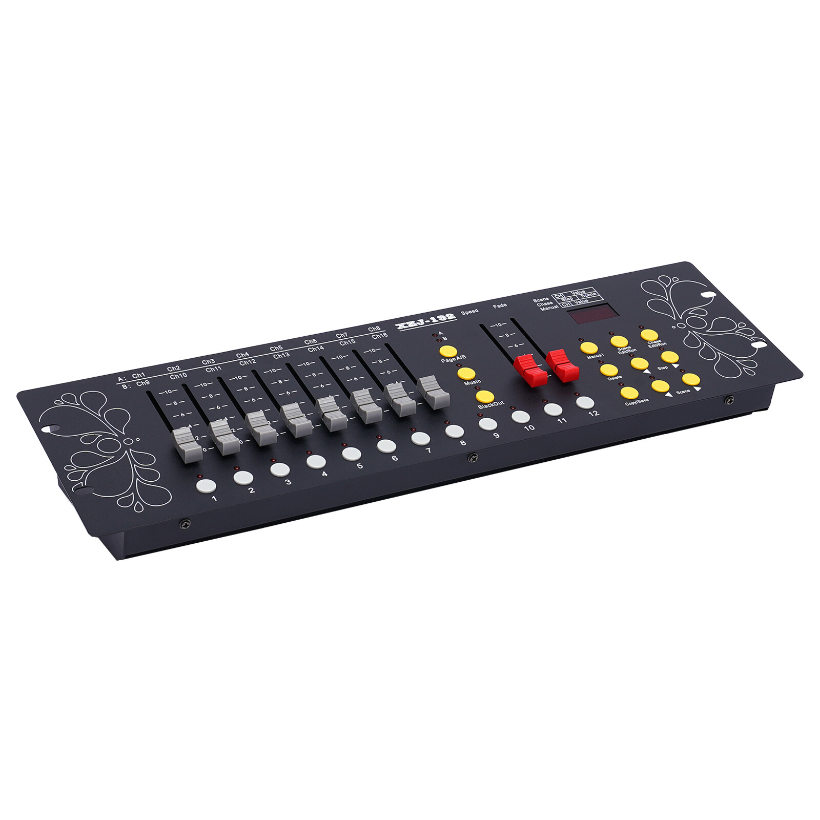 DMX 192CH Lighting Controller Console, 110V US Plug, Stage DJ Party