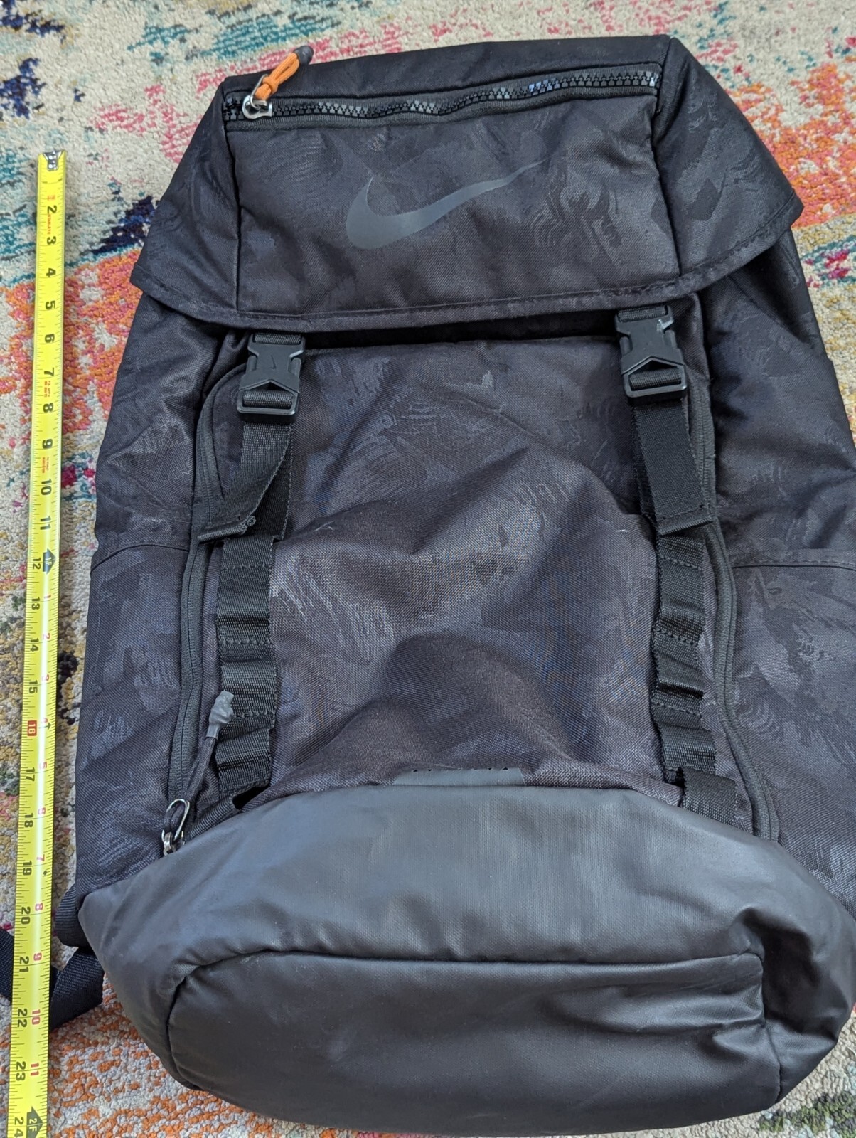 Nike Vapor Speed 2.0 AOP Training Backpack Black Active Outdoor Sport BA5815-010