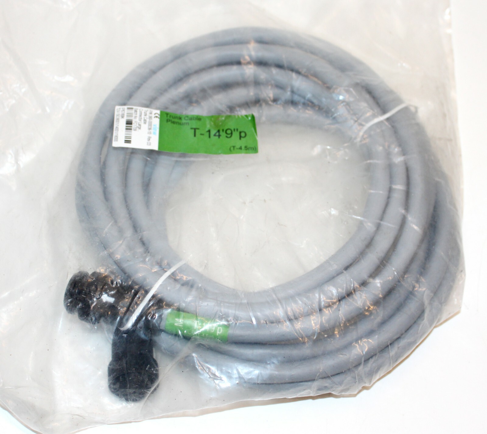 VIEW 380-000038-10 T-14’9” AWG Cables Plenum IGU TRUNK CABLE, MALE TO FEMALE, 4.