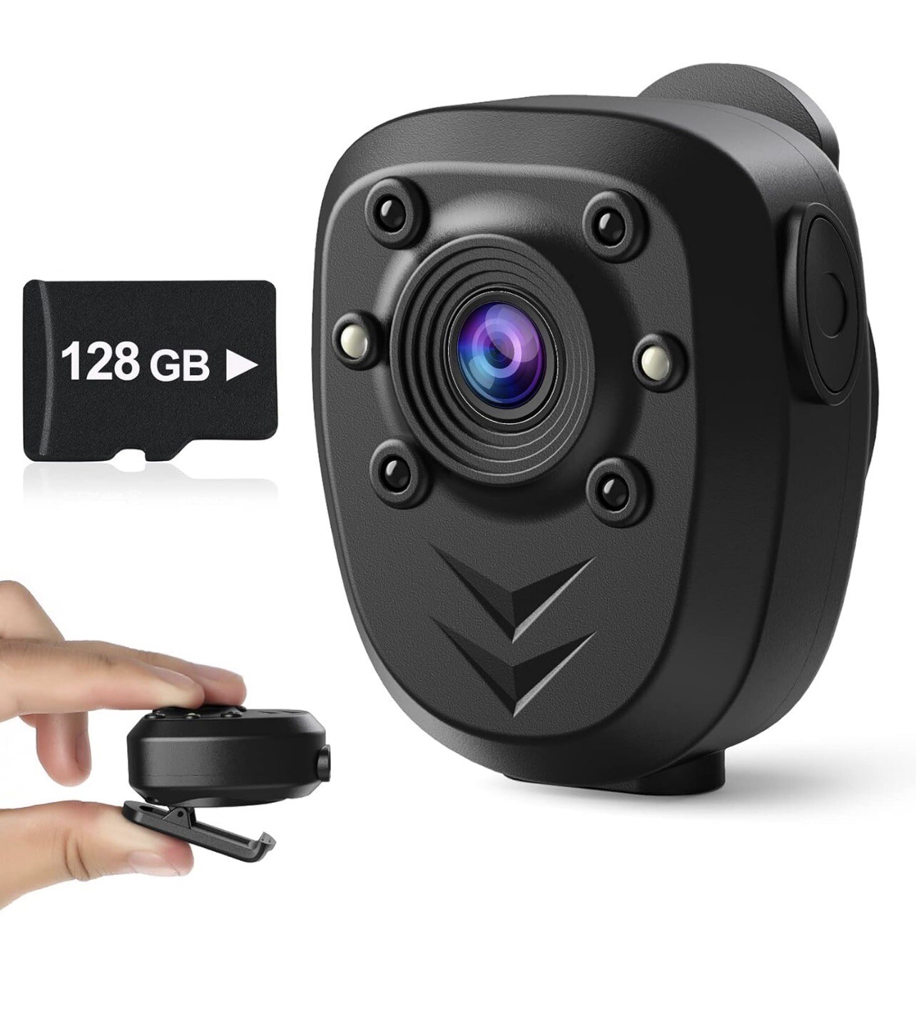 Mini Body Camera Video Recorder Built-in 128GB