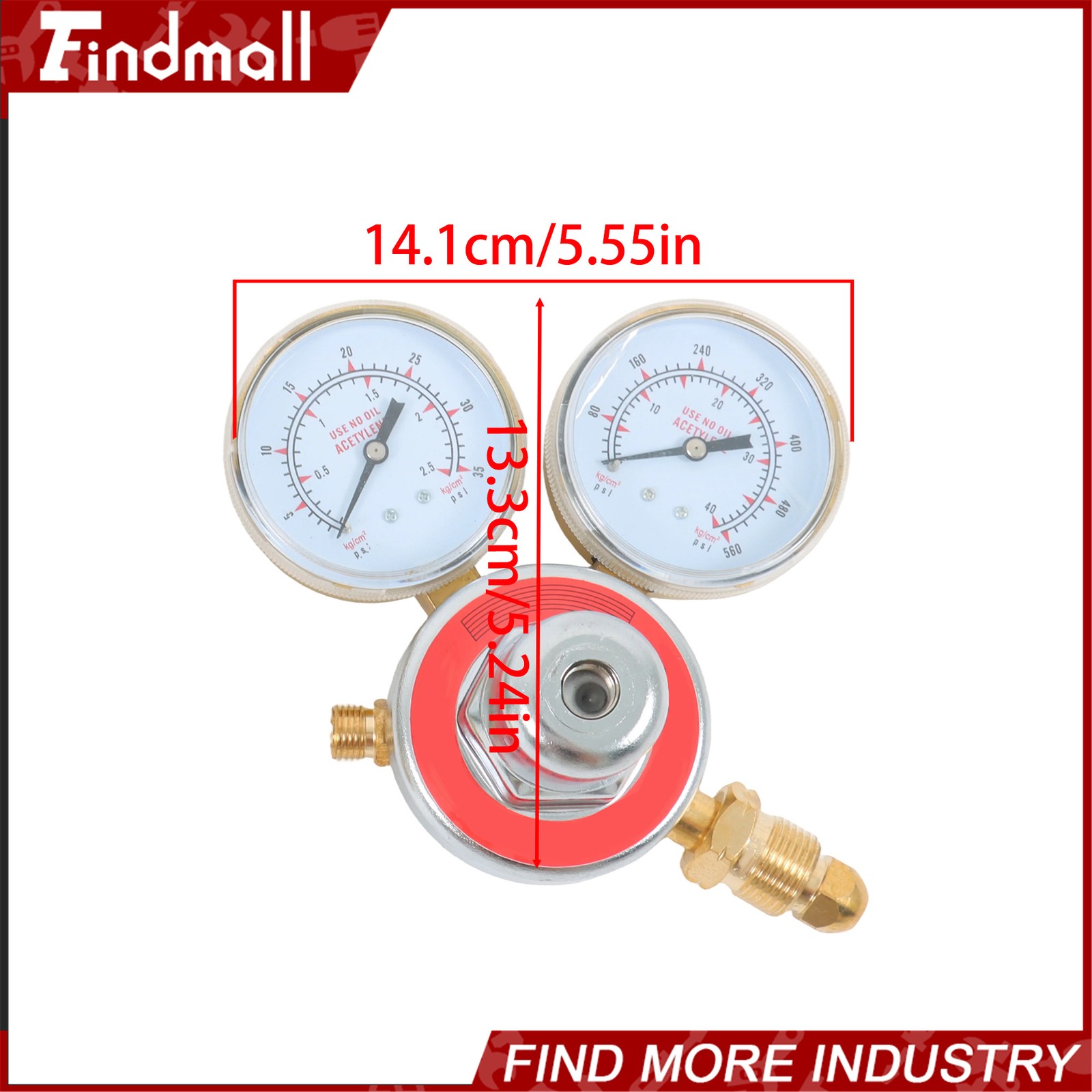 Acetylene Oxygen Gas Welding Regulator Pressure Gauge Fit Solid Brass Set