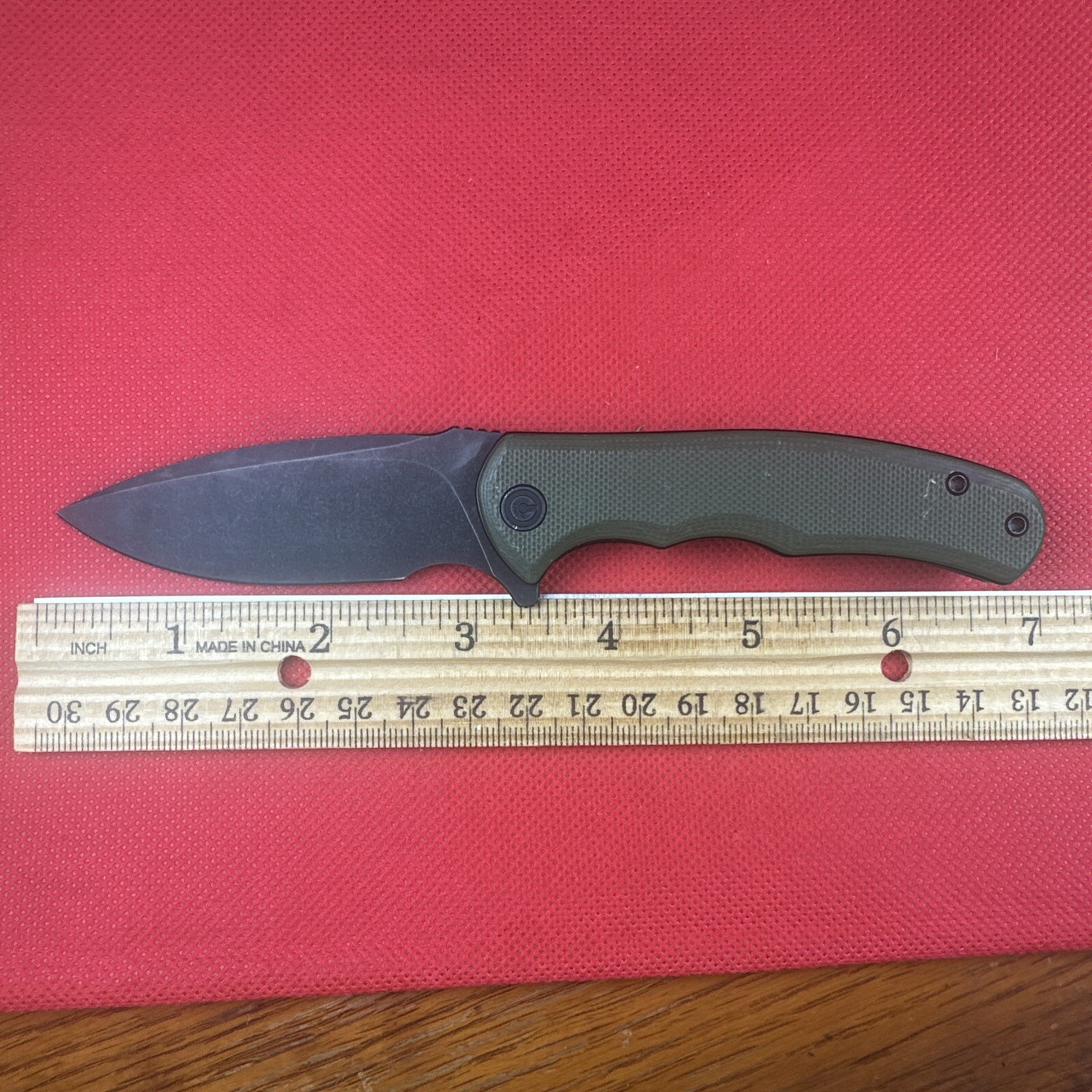 Civivi Mini Praxis Liner Lock D2 Tool Steel Blade Green G10 Handle Pocket Knife
